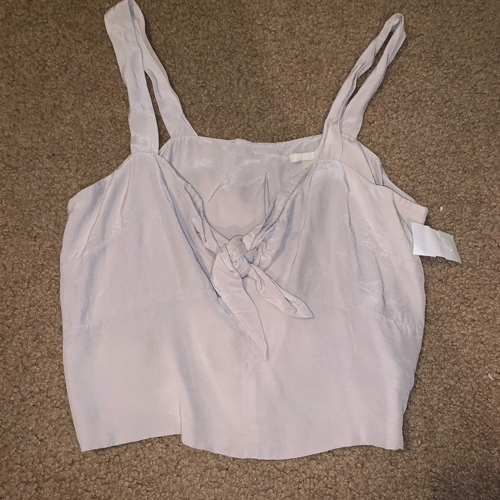 H&M Tie front crop top